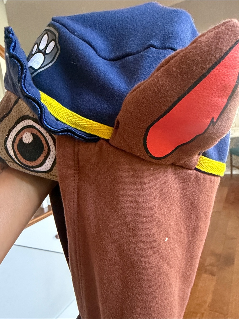 Paw Patrol Brown & Blue Character Zip-Up Hoodie with Ears - Picture 4 of 7
